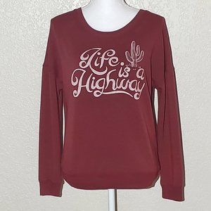 4/$20 "Life is a Highway" Graphic Band Sweatshirt